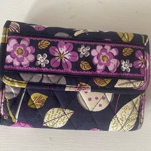 Vera Bradley Floral Nightingale Wallet